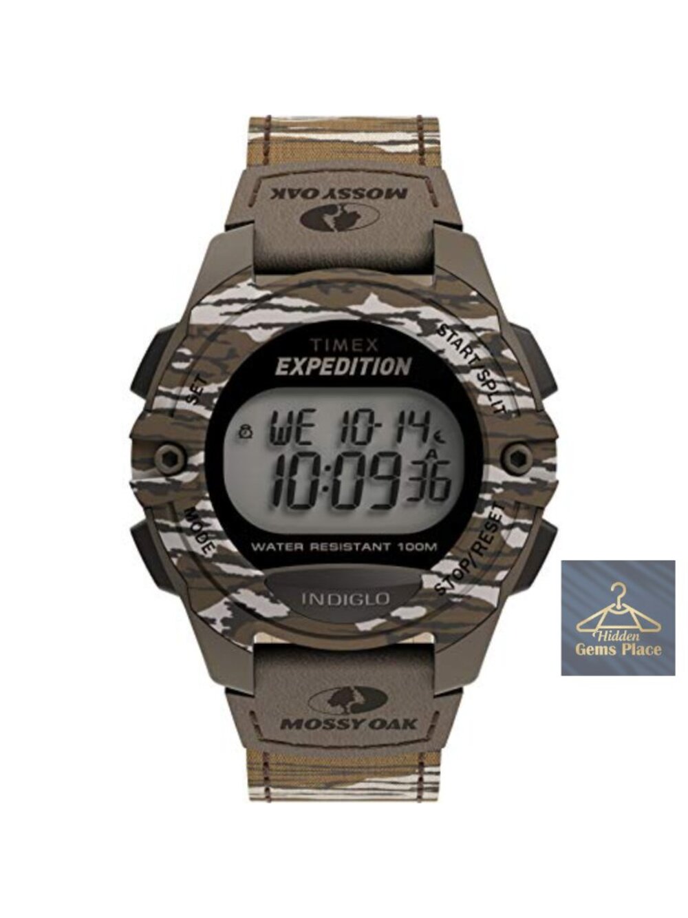 Men's Expedition Digital Watch Quartz Chronograph Alarm Timer 100m Water